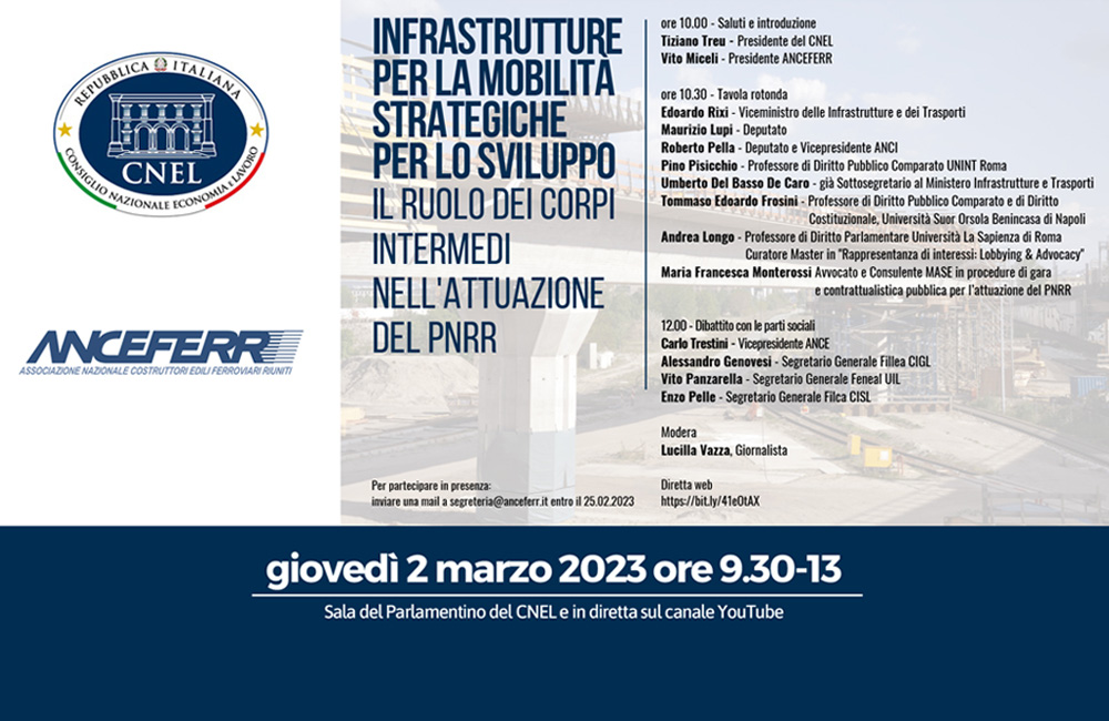 Infrastrutture per la mobilità strategica per lo sviluppo